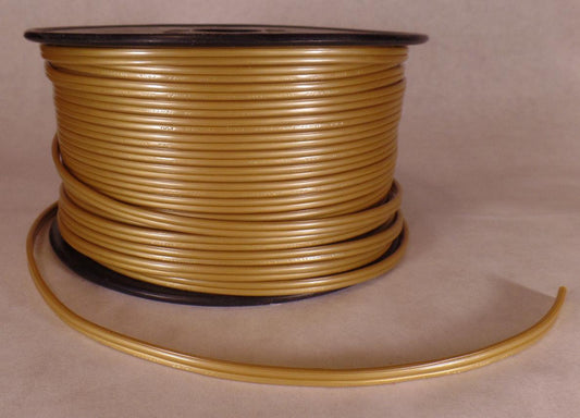25 ft Brass 18/2 SPT - 1 U.L. Listed Parallel 2 Wire Plastic Covered Lamp Cord 606 - Stone Door Lamps