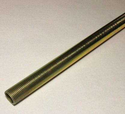 New 36" All Thread Steel Pipe For Lamps & Fixtures, Seamless, 3/8 IP #SP395 - Stone Door Lamps