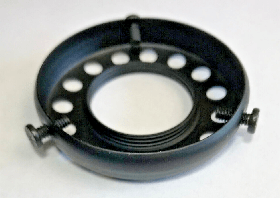 NEW 2 1/4" Fitter Brass Screw - on Uno - type Shade Holder Satin Black Finish SH86BK - Stone Door Lamps
