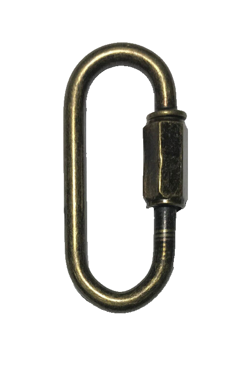 New Antique Brass Finish Steel Chain Connector Connecting Link, Carabiner CL940A