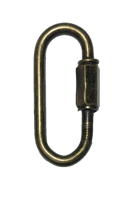 New Antique Brass Finish Steel Chain Connector Connecting Link, Carabiner CL940A