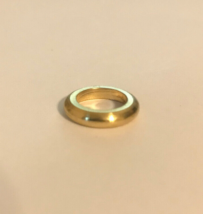 New 1/2" Unfinished Turned Brass Seating Ring, Check Ring, 1/8 IP Slip, #SR519U