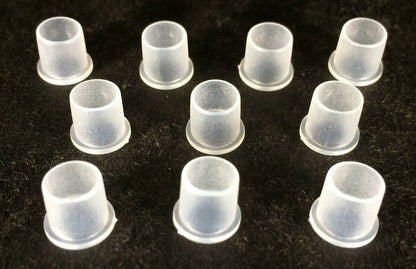 Lot of 10 Clear Plastic Pipe Hole Bushing Lamp Cord Protector For 1/8 IPS Pipe