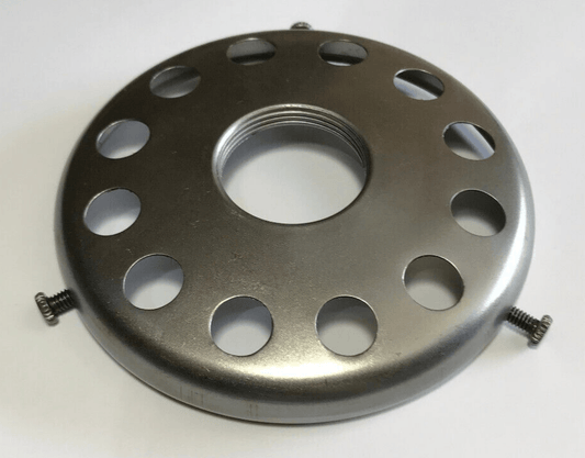 New 3 1/4" Fitter Unfinished Steel Screw - on Uno - type Shade Holder #SHH27S - Stone Door Lamps