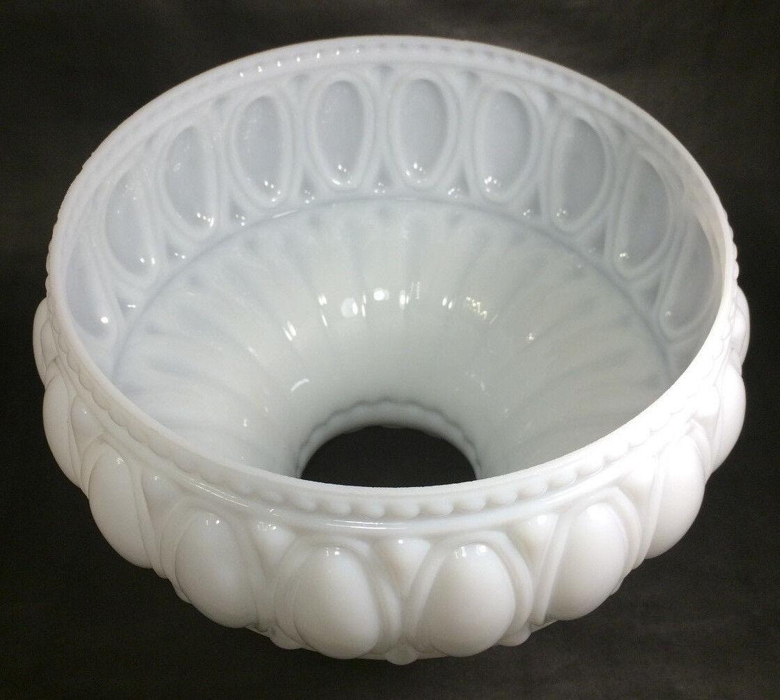 New 10" Opal White Milk Glass Lamp Shade Designed for Aladdin Lamps, USA, #SH525 - Stone Door Lamps