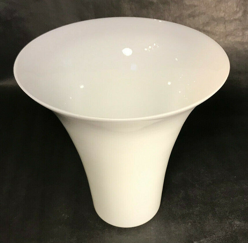 New 8" Tall Opal White Glass Tulip Shaded Torchiere Lamp Shade For Stiffel Lamps