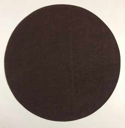 New 11" Round Brown Felt Pad W/ Adhesive Back For Lamp Bases #11BF204