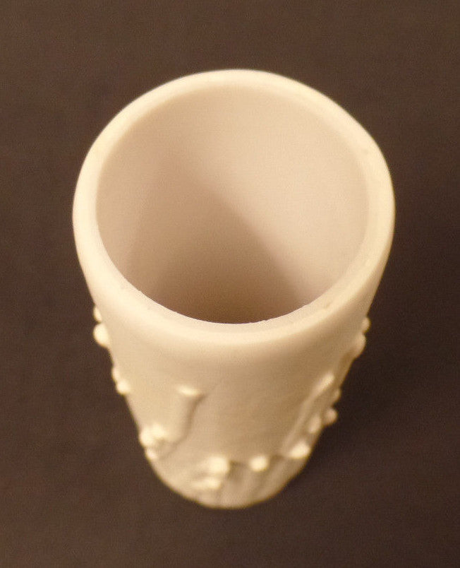 4" Flat  White PolyBeesWax Chandelier Standard Lamp Candle Cover with DRIPS 912T