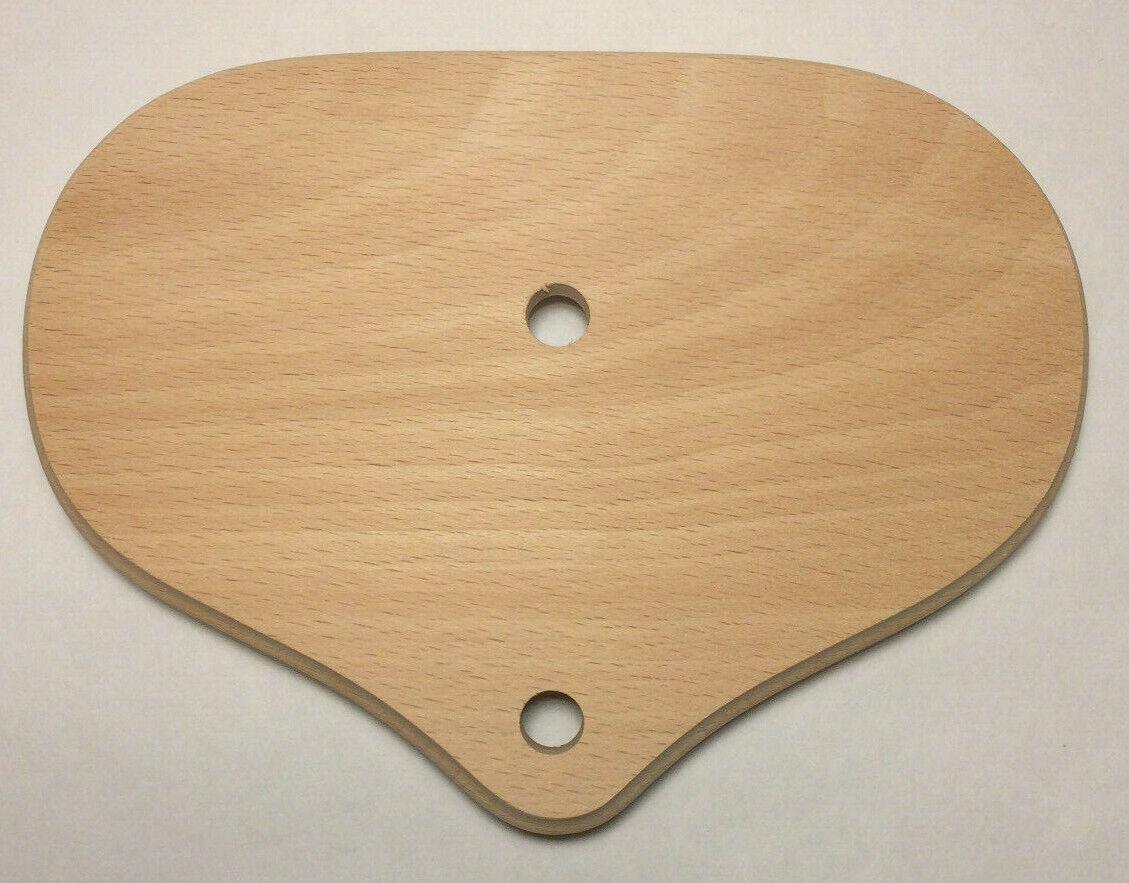 New 5"x7" Oval Figurine Lamp Base, Unfinished Sanded Hardwood 1/8IP Slip #WB271U - Stone Door Lamps