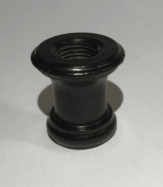 New Turned Brass Neck Lamp Part, Antique Bronze Finish 1/8F Tap, 7/8" Ht. BN946B - Stone Door Lamps