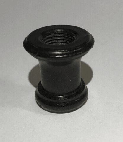 New Turned Brass Neck Lamp Part, Antique Bronze Finish 1/8F Tap, 7/8" Ht. BN946B - Stone Door Lamps