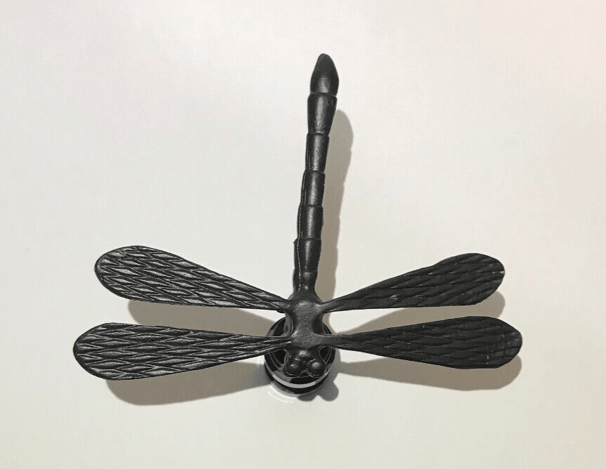 New 2" Cast Metal Dragonfly Lamp Finial, Bronze Finish, 1/4 - 27F, #LF241B - Stone Door Lamps