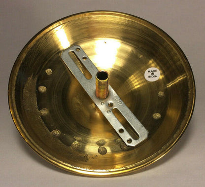 New Cast Brass Canopy Kit w/ Loop, Polished Brass Finish, 5 1/4" Diameter #BC804 - Stone Door Lamps