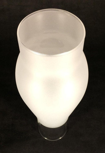 2 5/8 X 8 1/2 inch Kerosene Oil Lamp Frosted Glass Chimney for Rayo or CD Burner