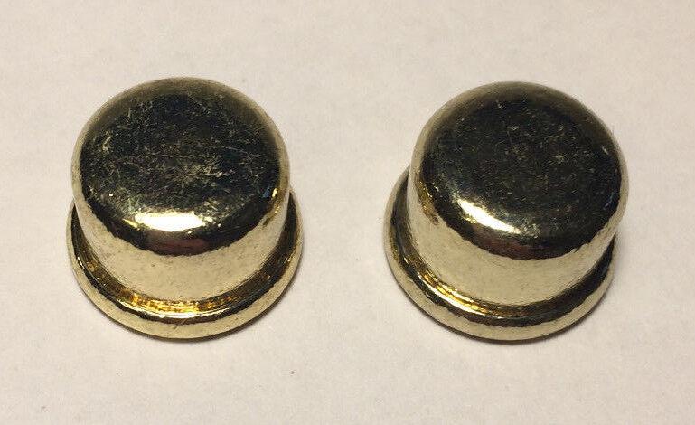 New 9/16" inch Brass Plated & Lacquered Oil Glass Kerosene Lamp Finial Lot of 2 - Stone Door Lamps
