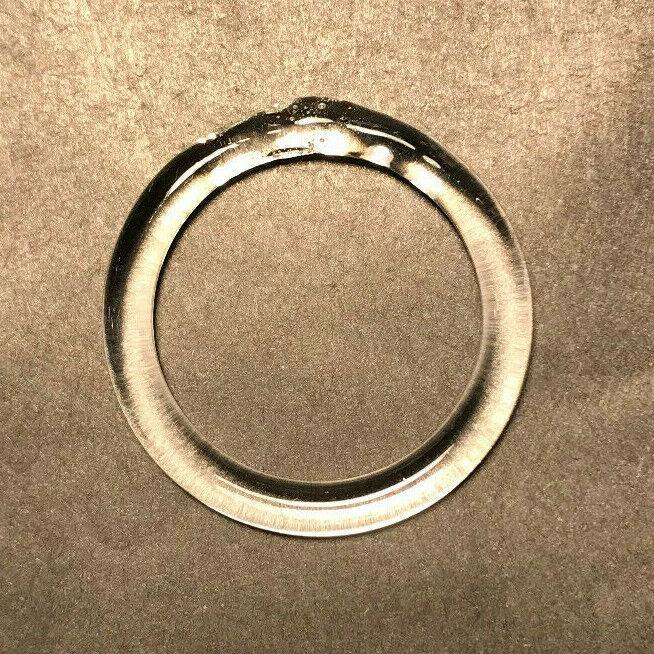 New 1 5/8" Clear Crystal Ring Hanger With No Pinhole For Chandelier Arm, #CR747W - Stone Door Lamps