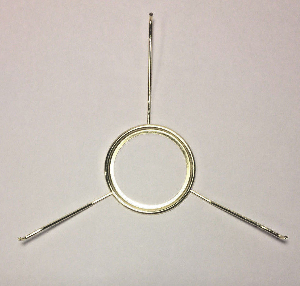 10" Fitter Solid Brass Tripod Shade Holder For Top Gallery Aladdin Burners #795