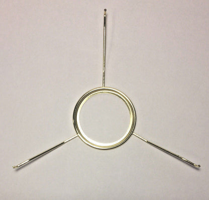 10" Fitter Solid Brass Tripod Shade Holder For Top Gallery Aladdin Burners #795