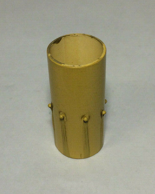 New 2" Antique Style Paper Board Candle Cover, Antique Gold Color, Candelabra 71