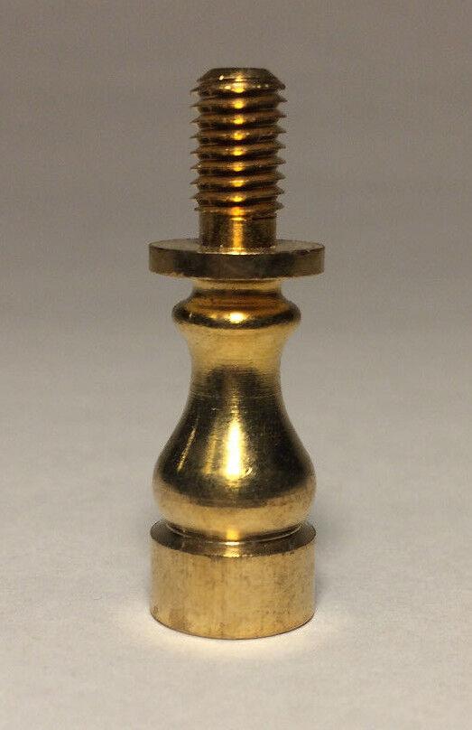 NEW 1" HEIGHT TURNED Brass Lamp SHADE FINIAL RISER - Unfinished Brass #RIS67U - Stone Door Lamps
