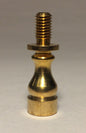 NEW 1" HEIGHT TURNED Brass Lamp SHADE FINIAL RISER - Unfinished Brass #RIS67U - Stone Door Lamps