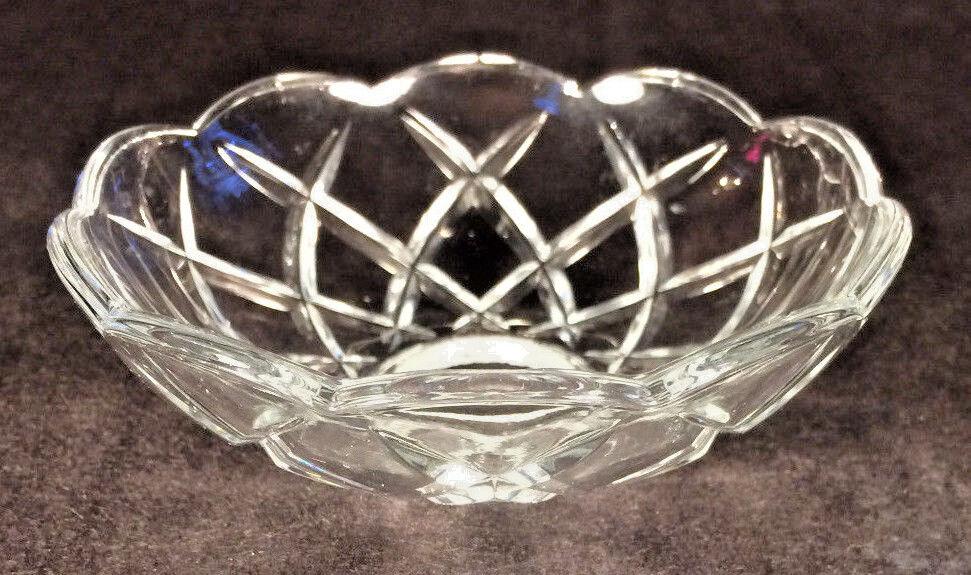NEW 4" Pressed Glass Round Lamp Prism Chandelier Bobeche w/ NO Brass Pins #BB908 - Stone Door Lamps