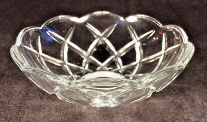 NEW 4" Pressed Glass Round Lamp Prism Chandelier Bobeche w/ NO Brass Pins #BB908 - Stone Door Lamps