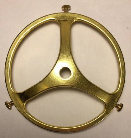 New 4" Fitter Cast Brass Glass Lamp Shade Holder, Unfinished Brass #SHH72U