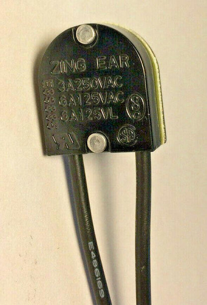 New On/Off Push Canopy Switch w/ Nickel Plated Knob, 6" Wire Leads, 3/8" Shank - Stone Door Lamps