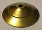 New 3 1/4" Solid Spun Brass Vase Cap, Lamp Cap, Unfinished Brass, 1/8 IP VC608U