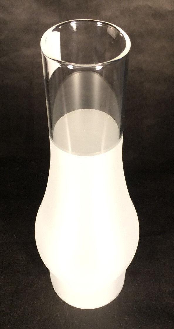 New 3 X 10 Slim Kerosene Oil Lamp Globe Chimney Frosted Glass  #CH947