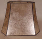 New Rectangle Mica Lamp Shade Parchment Color Cut Corner Copper Foil Frame 707N - Stone Door Lamps