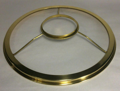 New 10" Fitter Solid Brass Shade Ring Holder For No. 3 Queen Burners #SR732 - Stone Door Lamps