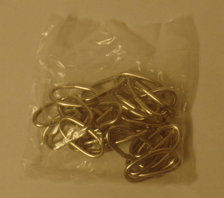 New 3' Nickel Plated 10 Gauge Steel Chandelier Fixture Oval Lamp Chain #FC995N - Stone Door Lamps