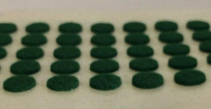 New Lot of 10, 3/8" Green Felt Dots W/ Adhesive Backs For Lamps, Etc. #10GF198 - Stone Door Lamps