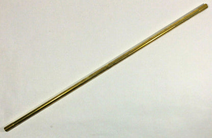 New 12" Solid Unfinished Brass Threaded Lamp Pipe, 1/8 IP (3/8") #BP323U