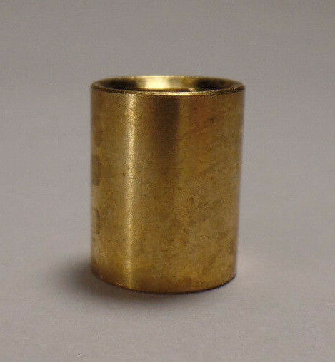 New Brass Lamp Pipe Coupling, Unfinished Brass, 9/16" ht., 1/8F (3/8") #BC936U