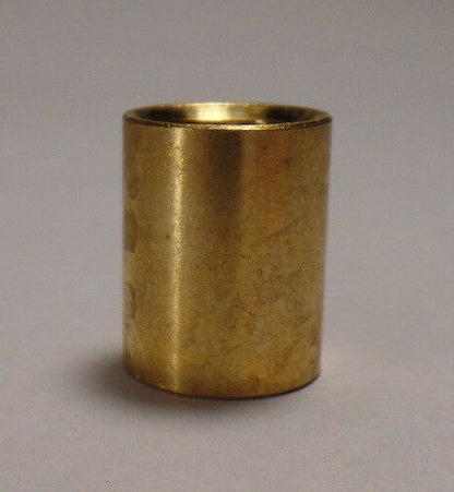New Brass Lamp Pipe Coupling, Unfinished Brass, 9/16" ht., 1/8F (3/8") #BC936U