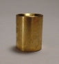 New Brass Lamp Pipe Coupling, Unfinished Brass, 9/16" ht., 1/8F (3/8") #BC936U