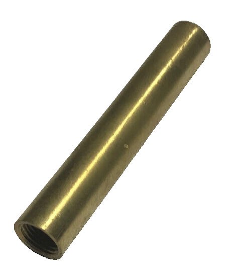 New 4" Brushed Brass Female Threaded Lamp Pipe, Rod, 1/8F Tap (3/8") #SP218U - Stone Door Lamps