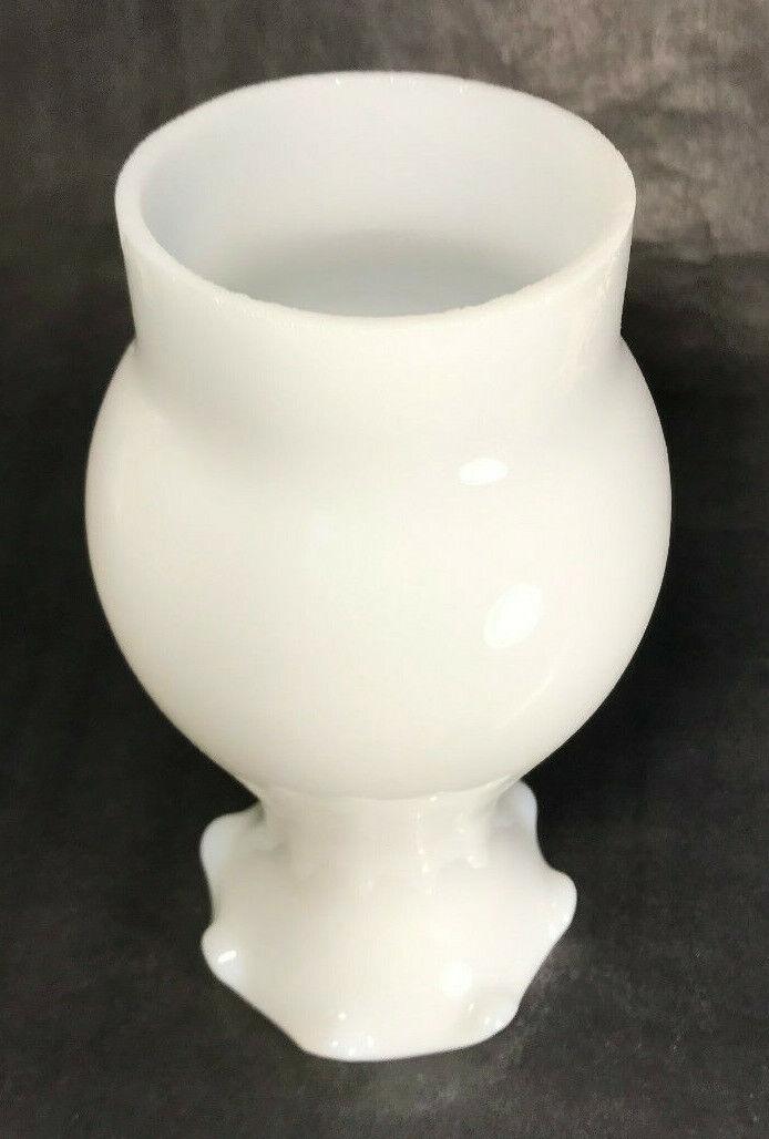 New 3" x 7" White Opal Glass Lamp Chimney With Crimp Top For #2 burners USA #939