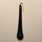 New 3" Black Crystal Teardrop Chandelier Lamp Prism With Brass Pin #PR998