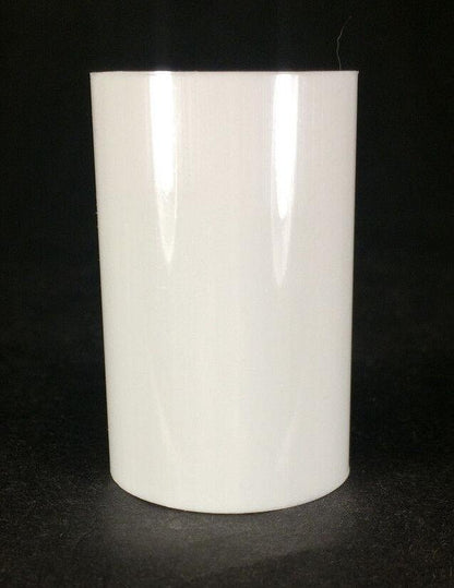 New 2" WHITE PLASTIC STANDARD SOCKET Chandelier Lamp CANDLE COVER #CC917 - Stone Door Lamps