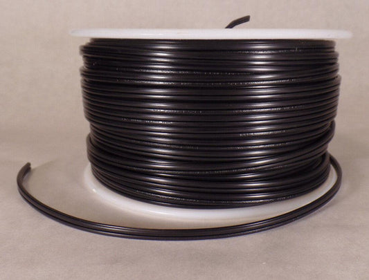25 ft Black 18/2 SPT - 1 1/2 U.L. Listed Parallel 2 Wire Plastic Covered Lamp Cord - Stone Door Lamps