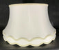 New 13x19x11 Eggshell Deluxe Gallery Bell Fabric Floor Lamp Shade W/ Gimp Trim - Stone Door Lamps