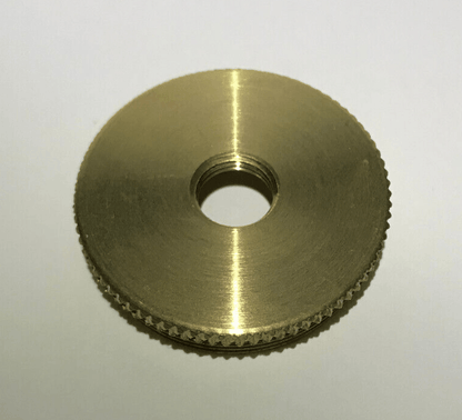 New Unfinished Turned Brass Cap For Lamp Cluster, 1/8IP Hole (3/8"), 1.494" Dia. - Stone Door Lamps