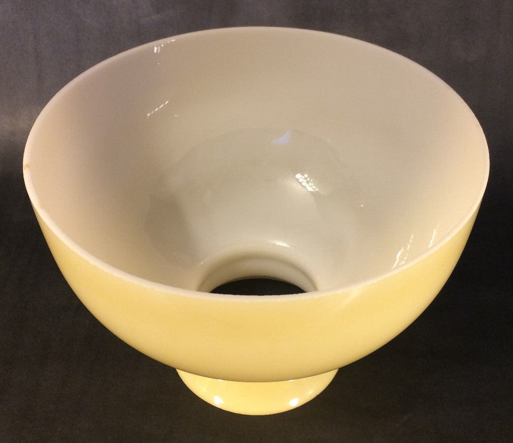 New 10" Student Lamp Shade, Opal Glass w/ Buff Nu-Gold Painted Background U.S.A
