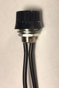 BLACK ON OFF ROTARY CANOPY SWITCH LAMP PART with Bakelite Button #RS403 - Stone Door Lamps