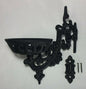 New 9" Cast Iron Wall Bracket For Oil Lamps, Early American / Victorian Style 