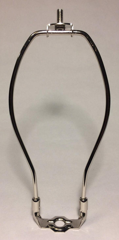 New 15" Nickel Finish Lamp HARP Shade Holder w/Base for Lamp Repair #HAR67N - Stone Door Lamps
